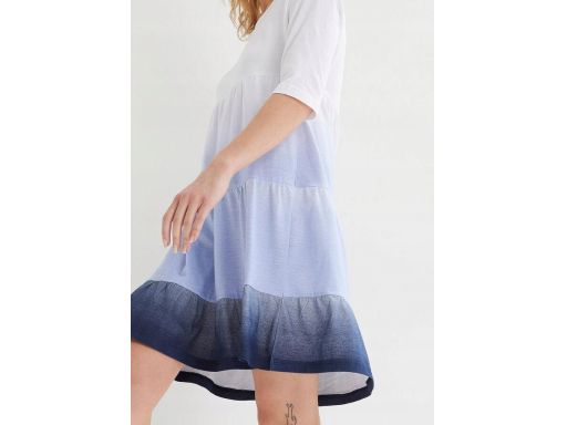 B.P.C sukienka bawełniana ombre cieniowana r.40/42
