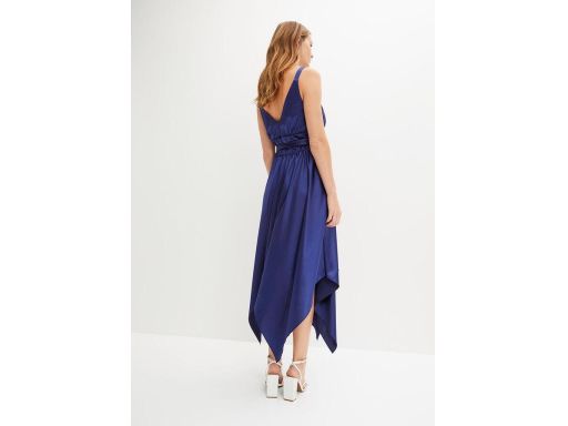 B.P.C sukienka midi satynowa asymetryczna 36/38.
