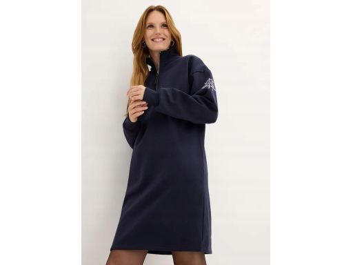 B.P.C sukienka dresowa granatowa ze stójką ^40/42