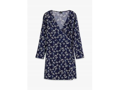 B.P.C kopertowa sukienka granatowa we wzorki ^48