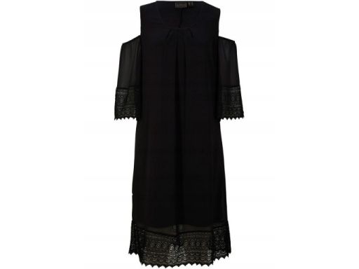 B.P.C czarna sukienka odkryte ramiona r.38