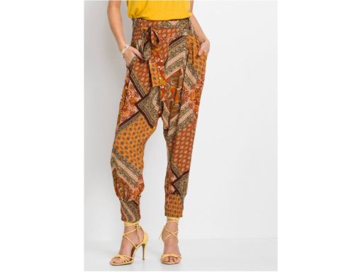 B.P.C spodnie haremki z nadrukiem 40.