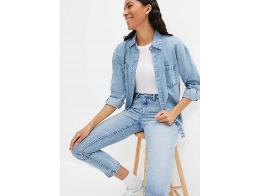 B.P.C spodnie jeansowe damskie rurki modne r.52