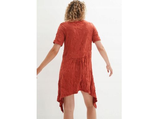 B.P.C asymetryczna sukienka shirtowa kreszowana r.44/46