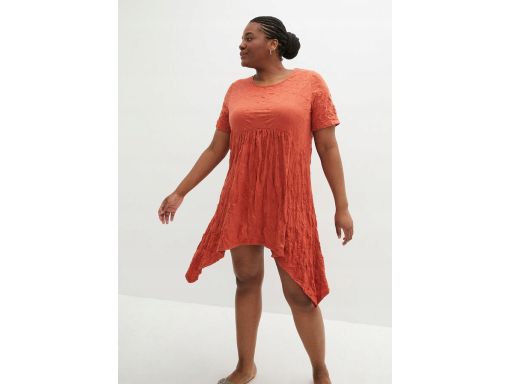 B.P.C asymetryczna sukienka shirtowa kreszowana r.44/46