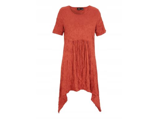 B.P.C asymetryczna sukienka shirtowa kreszowana r.44/46