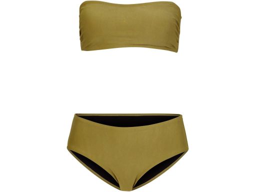 B.P.C bikini bandeau z figami oliwkowe ^40
