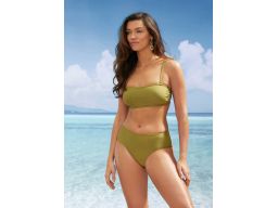 B.P.C bikini bandeau z figami oliwkowe ^40