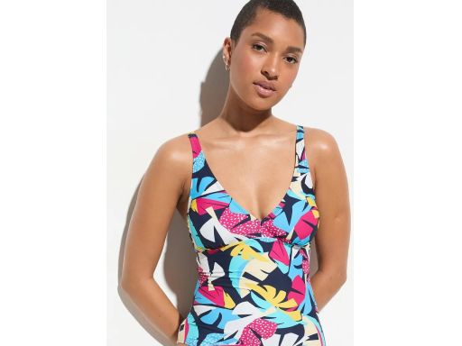 B.P.C Kostium kąpielowy wielokolorowy trójkątne miseczki ^40