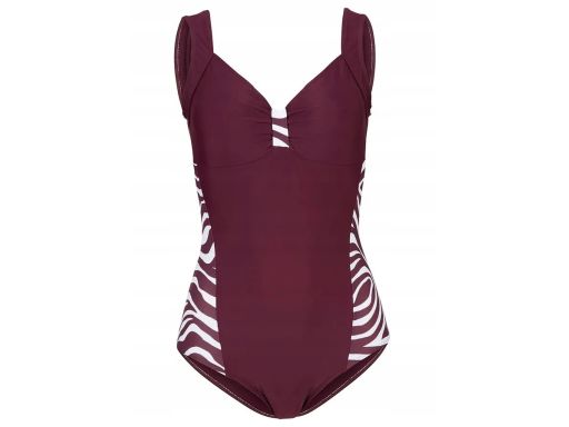 B.P.C kostium jednoczęściowy bordowy wzór zebry ^50