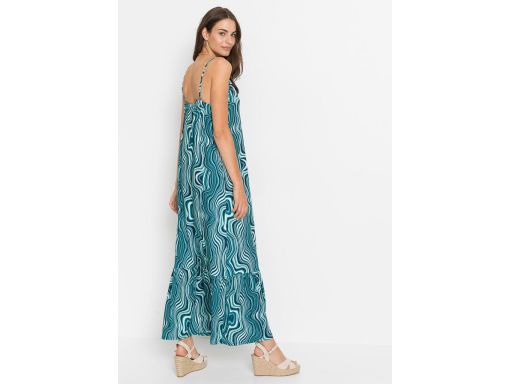 B.P.C długa sukienka letnia we wzory 40/42.