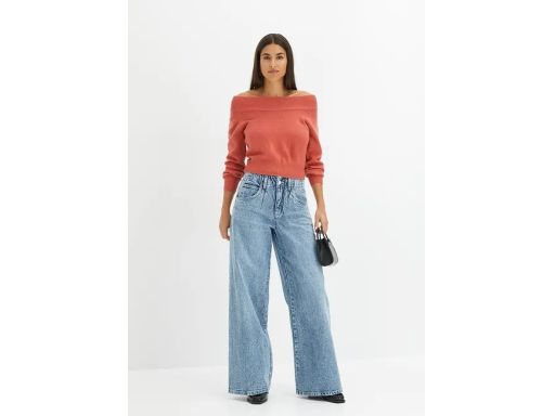 B.P.C krótki sweter carmen rabarbarowy r.40/42