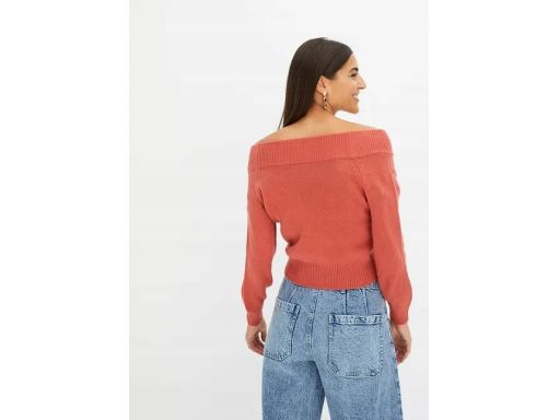 B.P.C krótki sweter carmen rabarbarowy r.40/42