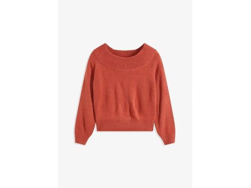 B.P.C krótki sweter carmen rabarbarowy r.40/42