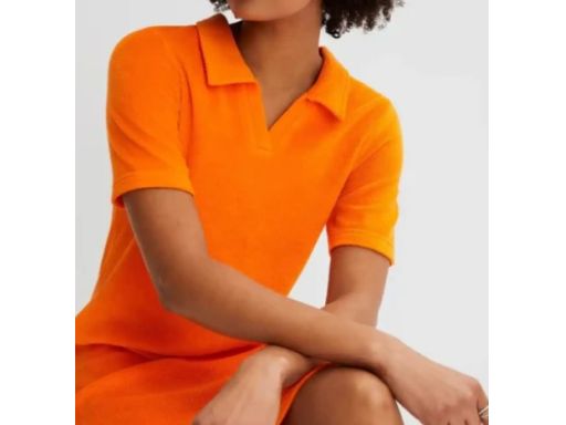 B.P.C pomarańczowa sukienka frotte ^36/38