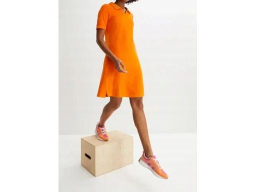 B.P.C pomarańczowa sukienka frotte ^36/38