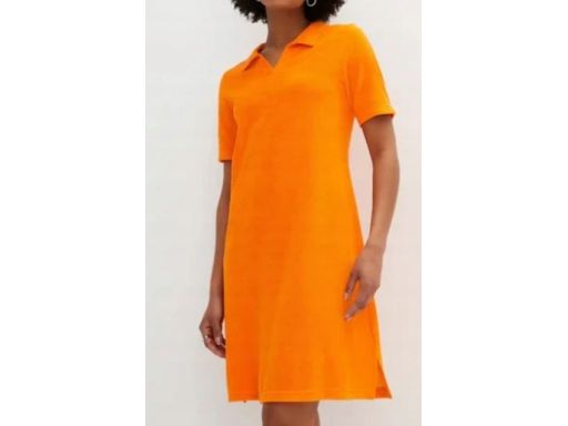 B.P.C pomarańczowa sukienka frotte ^36/38