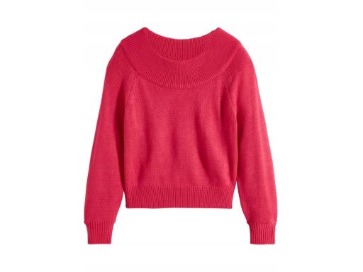 B.P.C krótki sweter carmen różowy ^36/38