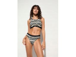 B.P.C bikini krótki top + figi we wzory 50.