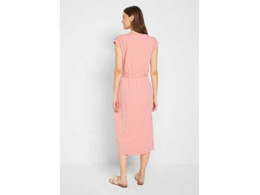Sukienka dżersejowa różowa midi r.40/42