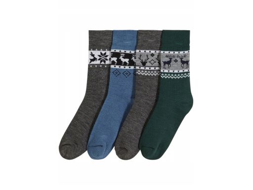 B.P.C. 4-pak skarpety termiczne ciepłe świąteczne r.35-39