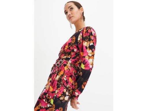 B.P.C sukienka kopertowa wzorzysta z klamerką r.36/38