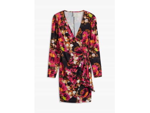 B.P.C sukienka kopertowa wzorzysta z klamerką r.36/38