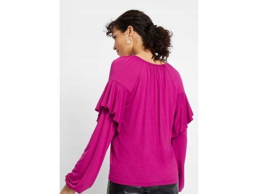 B.P.C bluzka z wiskozy z falbankami 32/34.