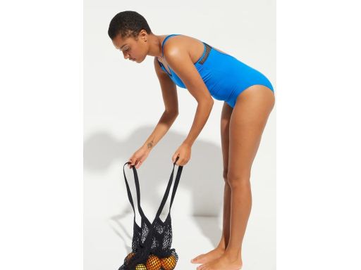 B.P.C kostium kąpielowy niebieski z siatką ^48