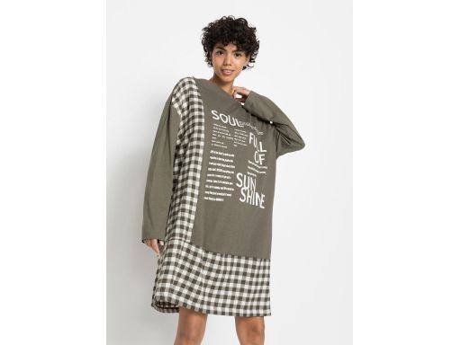 B.P.C sukienka shirtowa z nadrukiem r.36/38