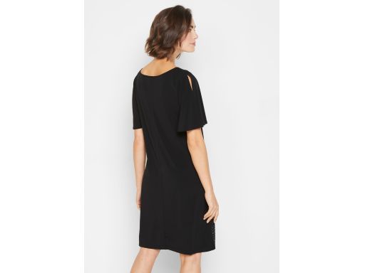 B.P.C sukienka czarna z cyrkoniami 36/38.