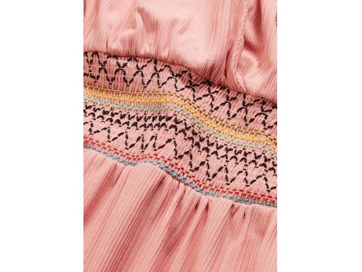 B.P.C różowa sukienka z dekoracyjnym przeszyciem w pasie ^44/46