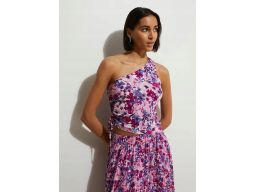 B.P.C top na jedno ramię w kwiaty r.40/42