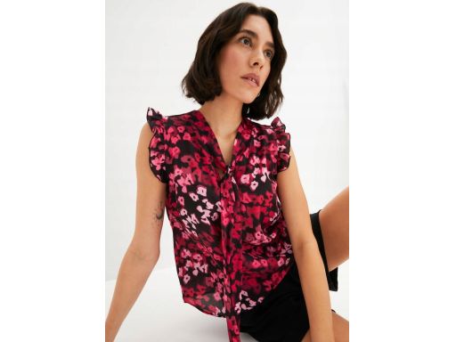 B.P.C bluzka szyfonowa wzorzysta r.42