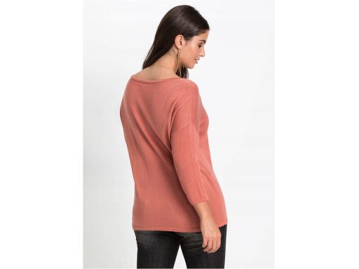 B.P.C sweter dzianinowy miedziano-różowy r.40/42