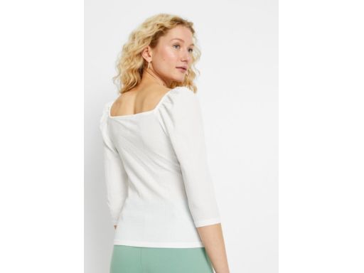 B.P.C bluzka śmietankowa z marszczeniami r.44/46