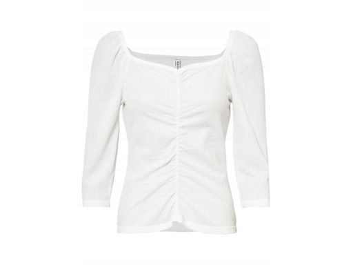 B.P.C bluzka śmietankowa z marszczeniami r.44/46