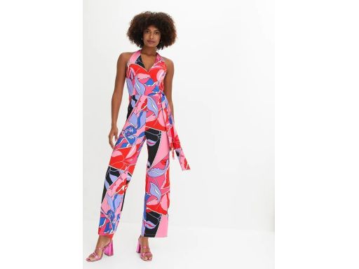 B.P.C kombinezon wielokolorowy z nadrukiem letni ^48/50