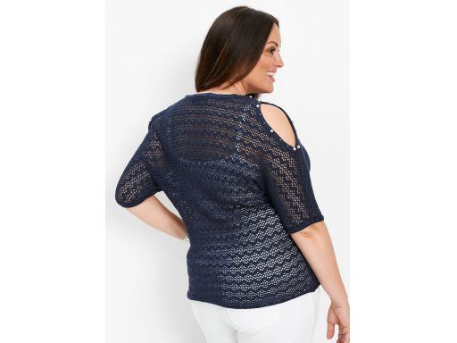 B.P.C sweter ażurowy odkryte ramiona r.40/42