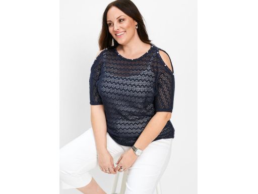 B.P.C sweter ażurowy odkryte ramiona r.40/42