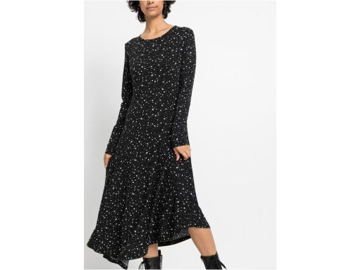 B.P.C asymetryczna sukienka midi w gwiazdki r.40/42