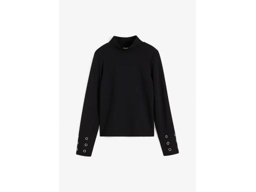 B.P.C bluzka czarna z nitami na rękawach 36/38.