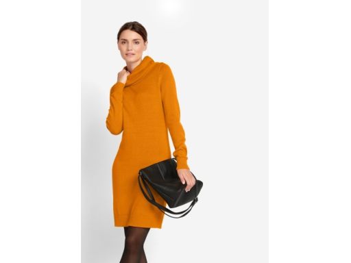 B.P.C dzianinowa sukienka miodowa r.32/34