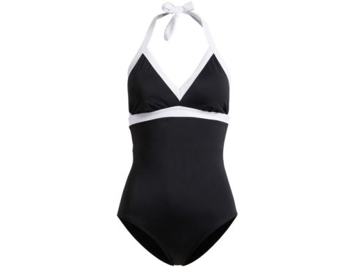 B.P.C kostium jednoczęściowy czarny z białymi detalami r.44