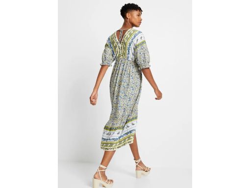 B.P.C asymetryczna sukienka we wzory 52.