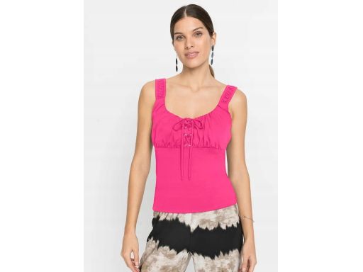 B.P.C top różowy ze sznurowaniem 40/42.