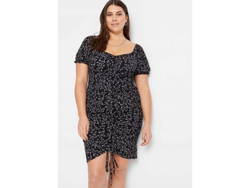 B.P.C sukienka czarna z marszczeniem ^40/42