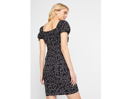 B.P.C sukienka czarna z marszczeniem ^40/42