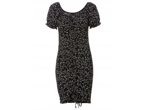 B.P.C sukienka czarna z marszczeniem ^40/42