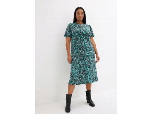 B.P.C sukienka shirtowa we wzory midi ^44/46